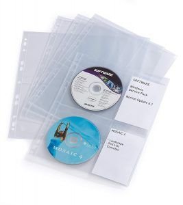 Fundas para CD DVD paquete de 10 transparente